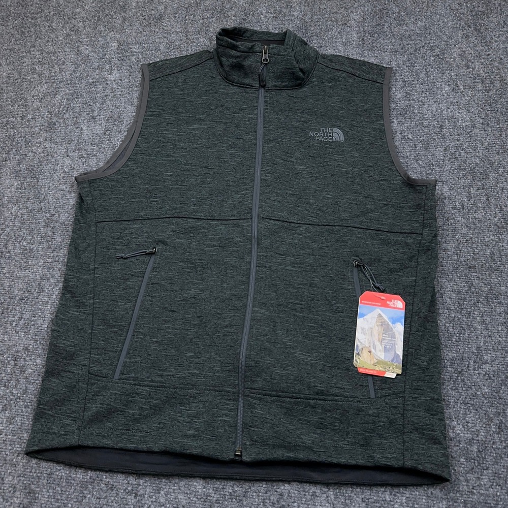 NEW The North Face Canyonwall Vest Men's Medium Vanadis Grey Heather Full Zip